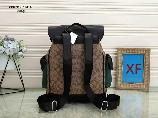 Unbranded Backpacks 8807 Flap Backpack with Side Pockets product detail image 3