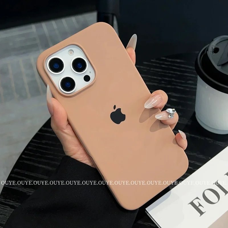 Apple Silicone Case for iPhone 14 Pro Max Beige