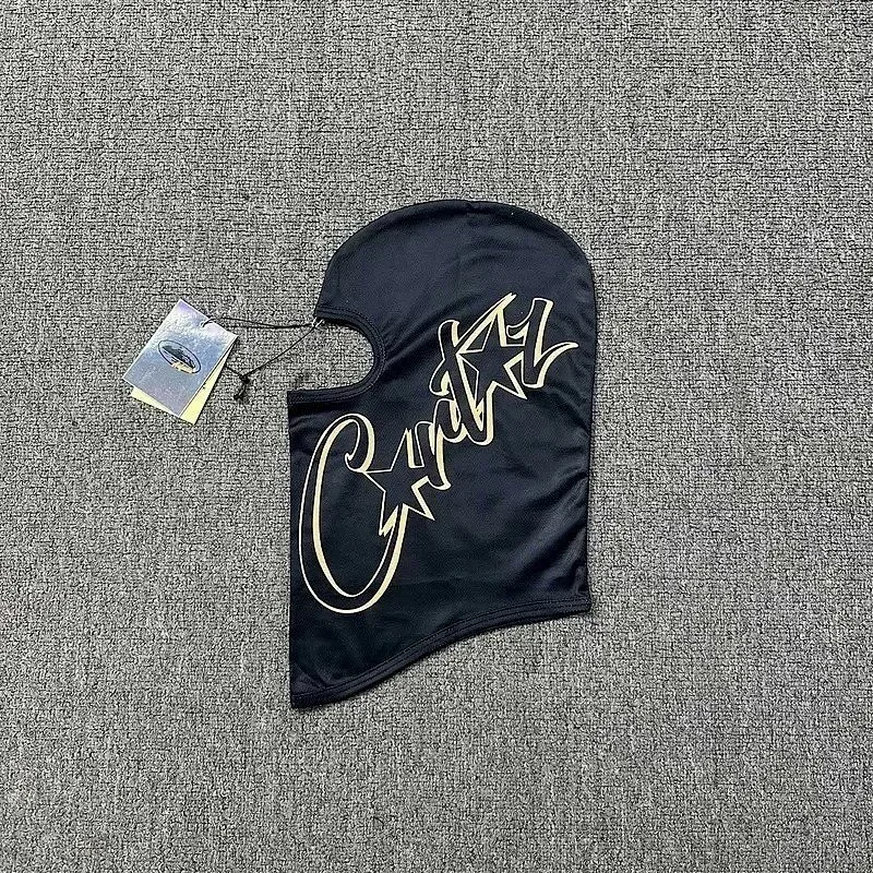 Corteiz Corteiz 10 Black Face Mask with Gold Logo Black