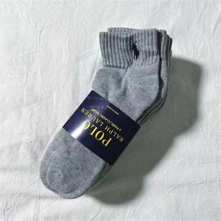 Nike Socks Ribbed crew — RALPH LAUREN gray mid-calf length