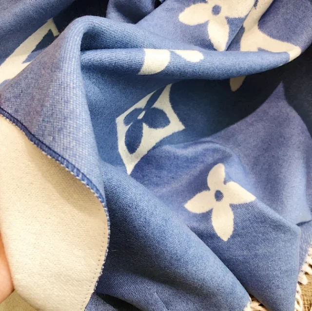 Burberry Scarves Fringed check scarf with equestrian knight embroidery product detail image 10