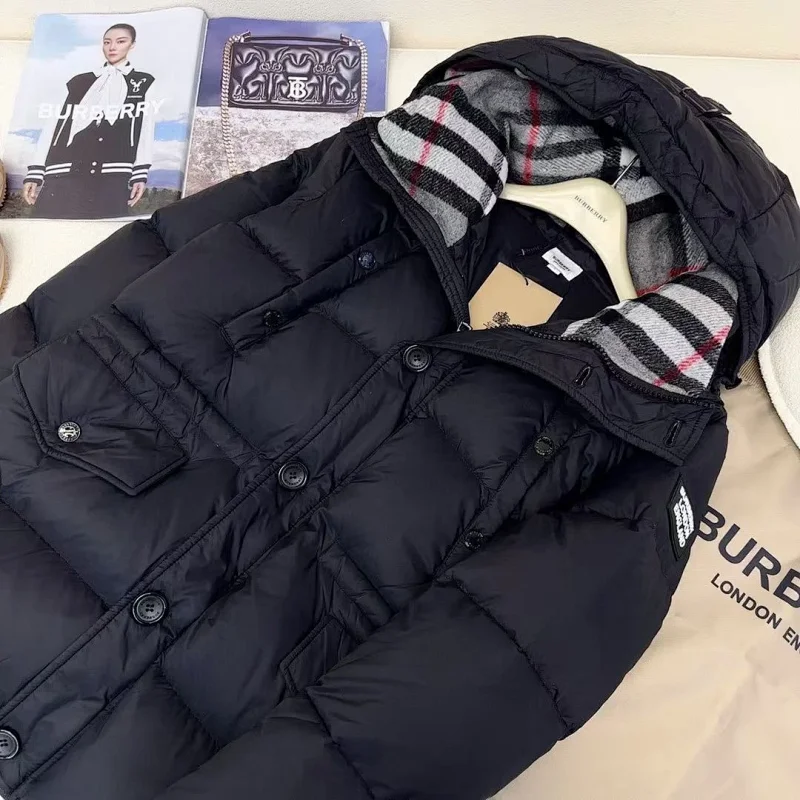 Burberry popular black and white duck down