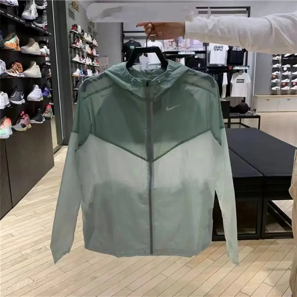 NKT007 Long-Sleeve Sun Protection Hoodie Smoke Blue