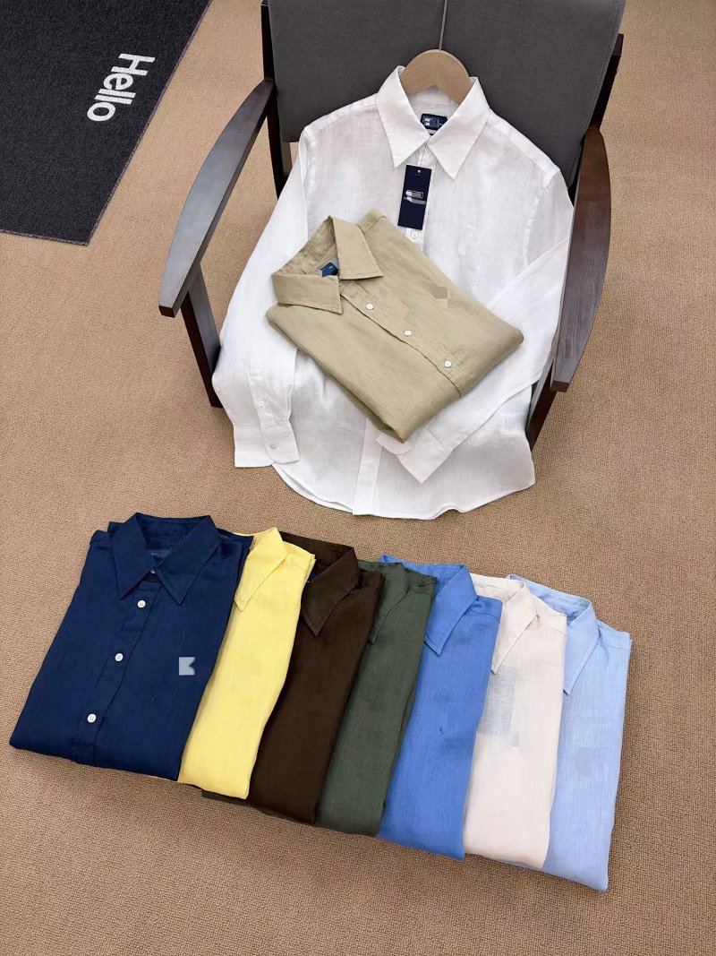 (¥258)##Rain Dew Linen Women's Linen Shirt 100%雨露麻女款亚麻衬衫 Z