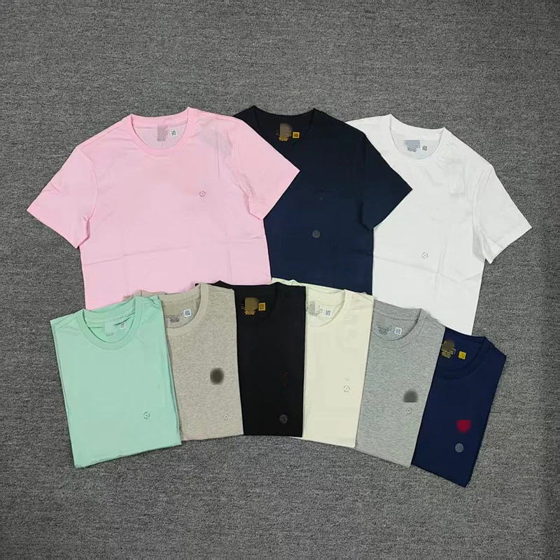 Round neck short sleeved T-shirt for men and women new launch promotion men's short sleeved T-shirt A/G