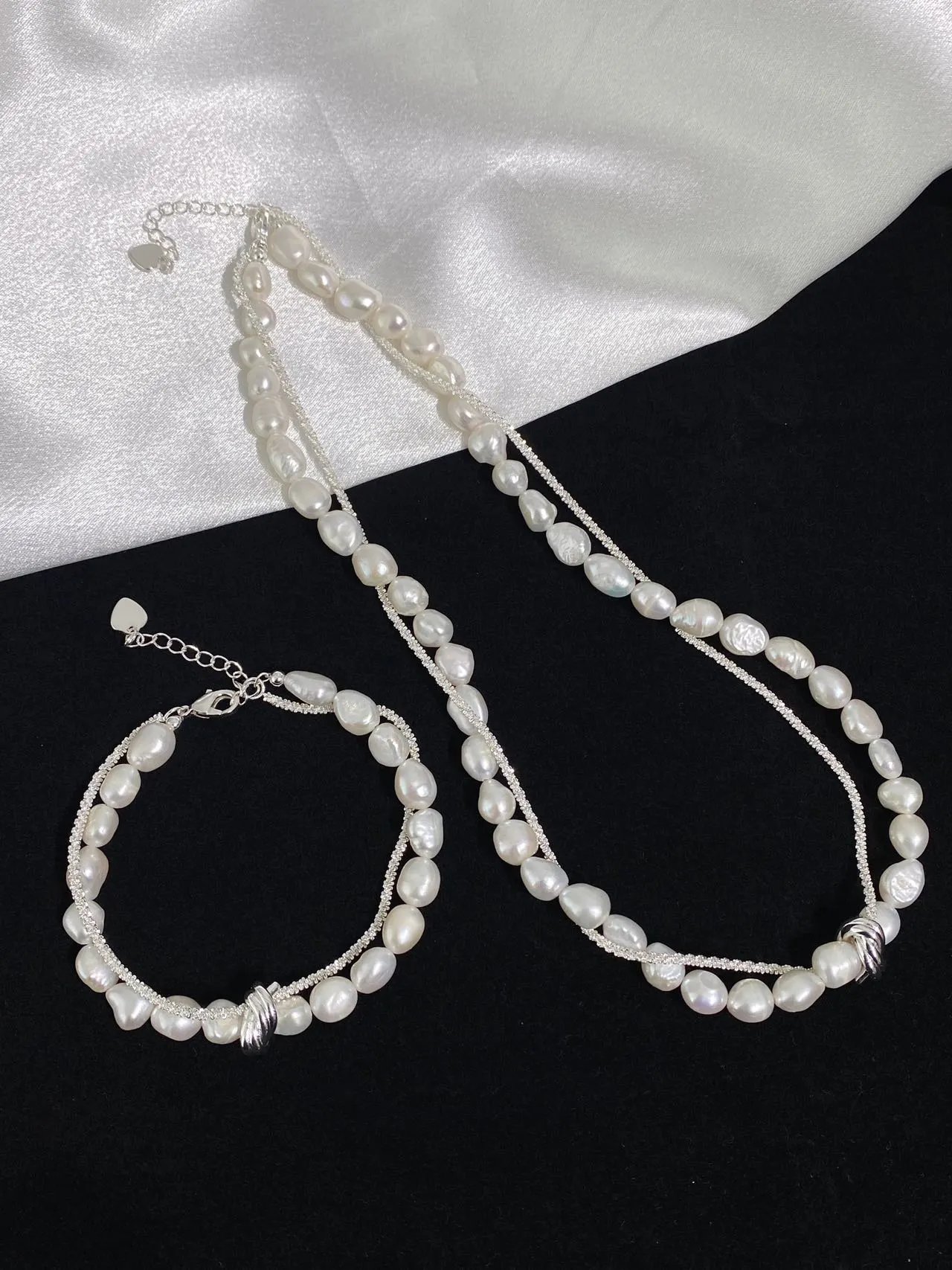 New Chinese style agate wrapped necklaces and bracelets, light luxury niche high-end accessories