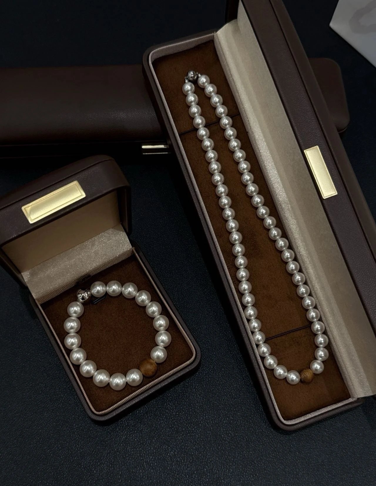 3088-Agarwood Pearl Series Necklaces and Bracelets[SX07.24]XYT
