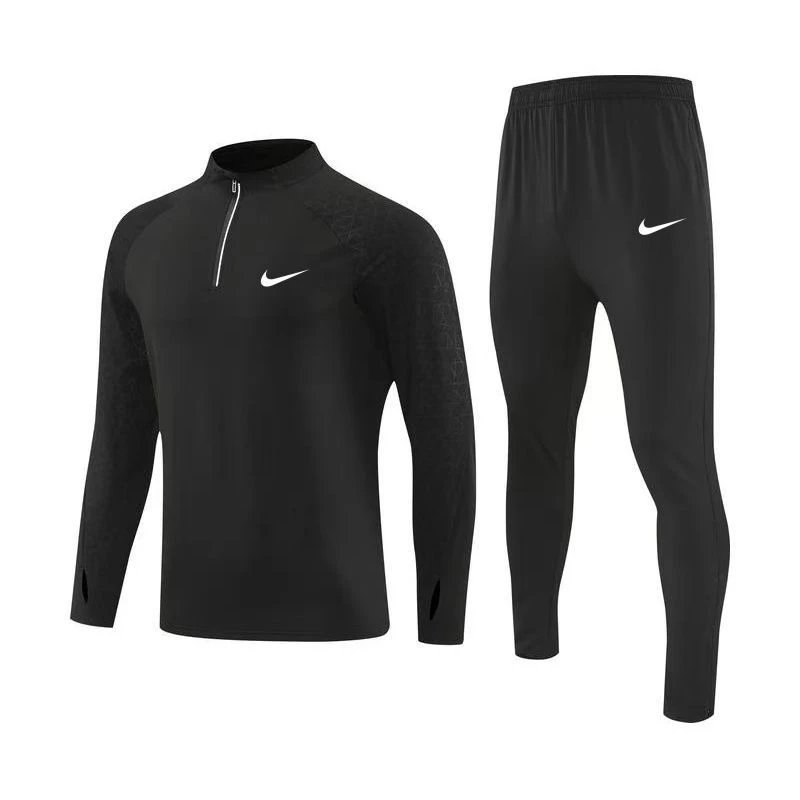 Nike Tracksuits Half-Zip Training Tracksuit — 530 black suit high quality NK Retroreflective