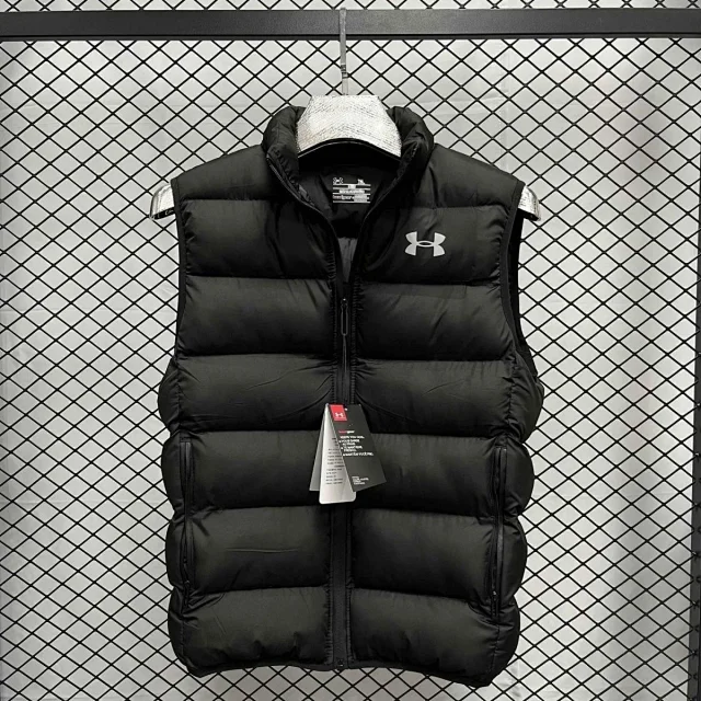 Paris Saint-Germain Vests Quilted puffer vest with stand collar product detail image 6