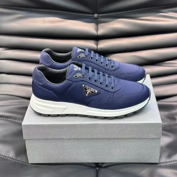 Prada Re-Nylon Runner Navy Blue Sneakers - 1