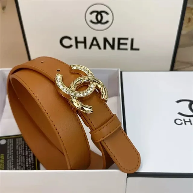 Chanel Belts Crystal double-C buckle belt product detail image 11