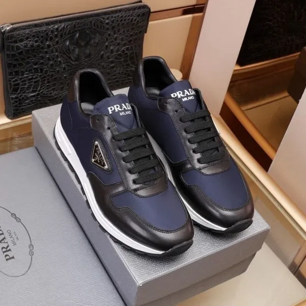 Prada Re-Nylon Sneakers Navy and Black Sneakers - 1