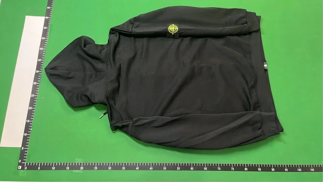 Stone Island Hoodies & Sweatshirts Hooded zip-front and pullover with compass sleeve badge product detail image 4