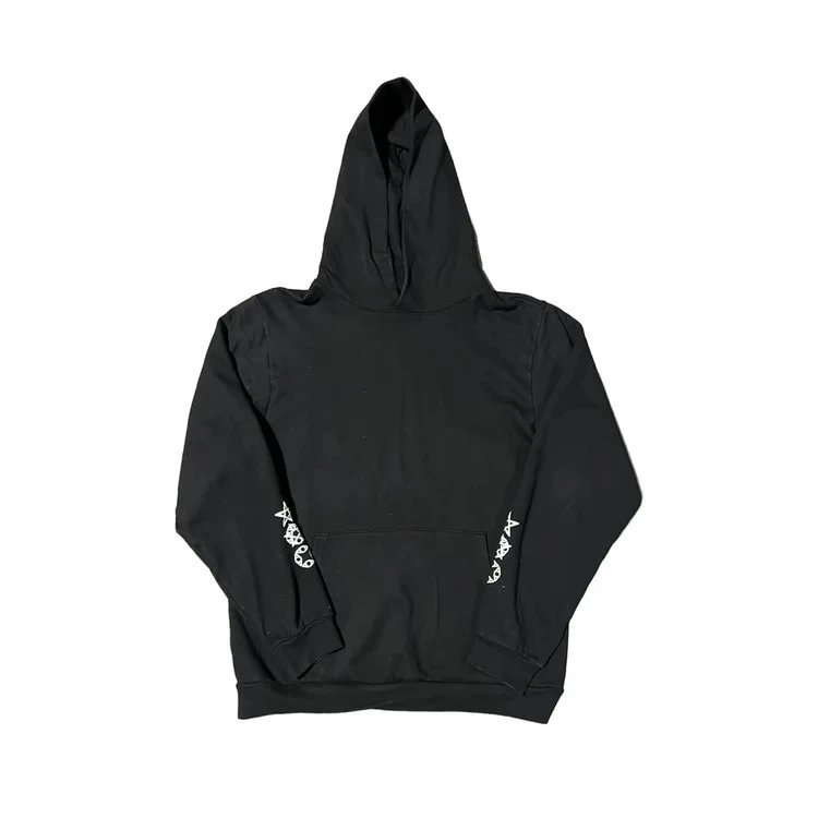Black Hoodie with Sleeve Graph