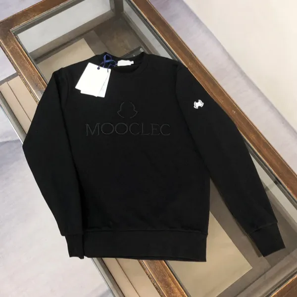 Moncler Genius MOOCLEC Black Embossed Logo Hoodie - 1