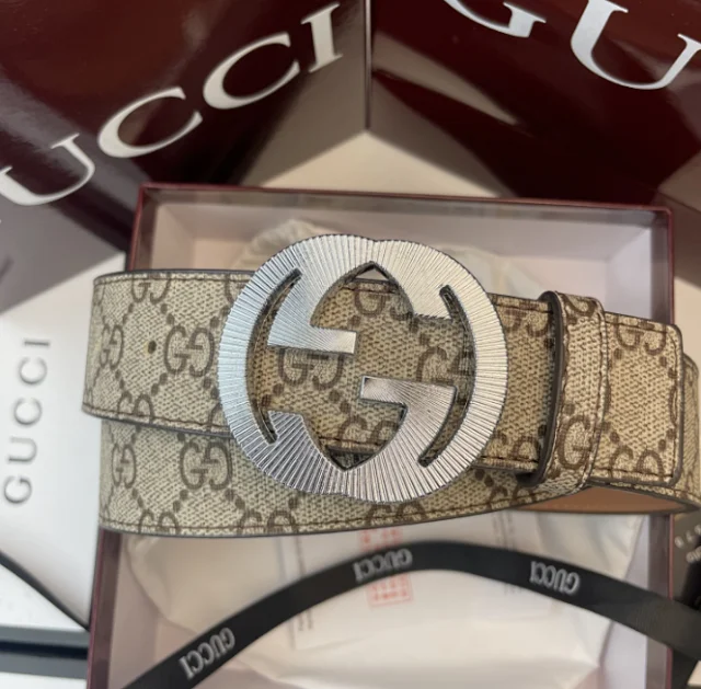Gucci Belts Iridescent GG buckle belt product detail image 6