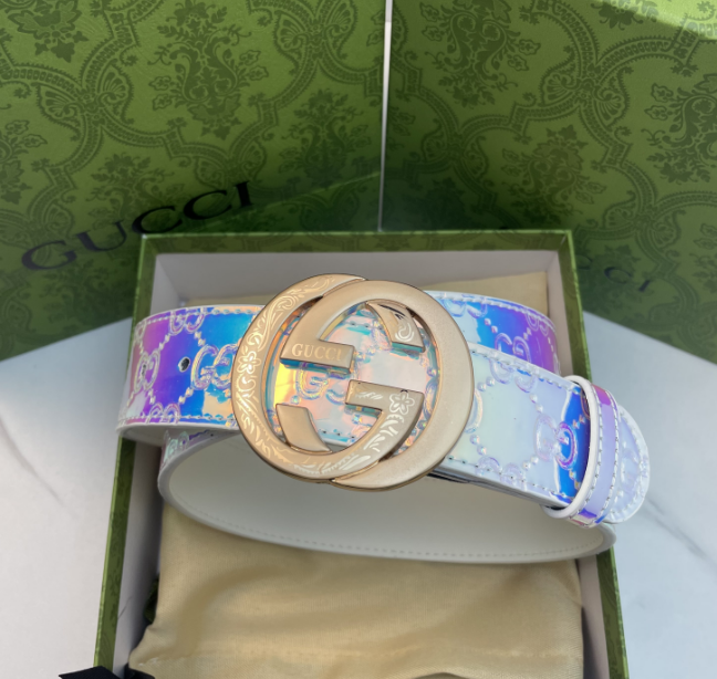 Gucci Belts Iridescent GG buckle belt — G-3