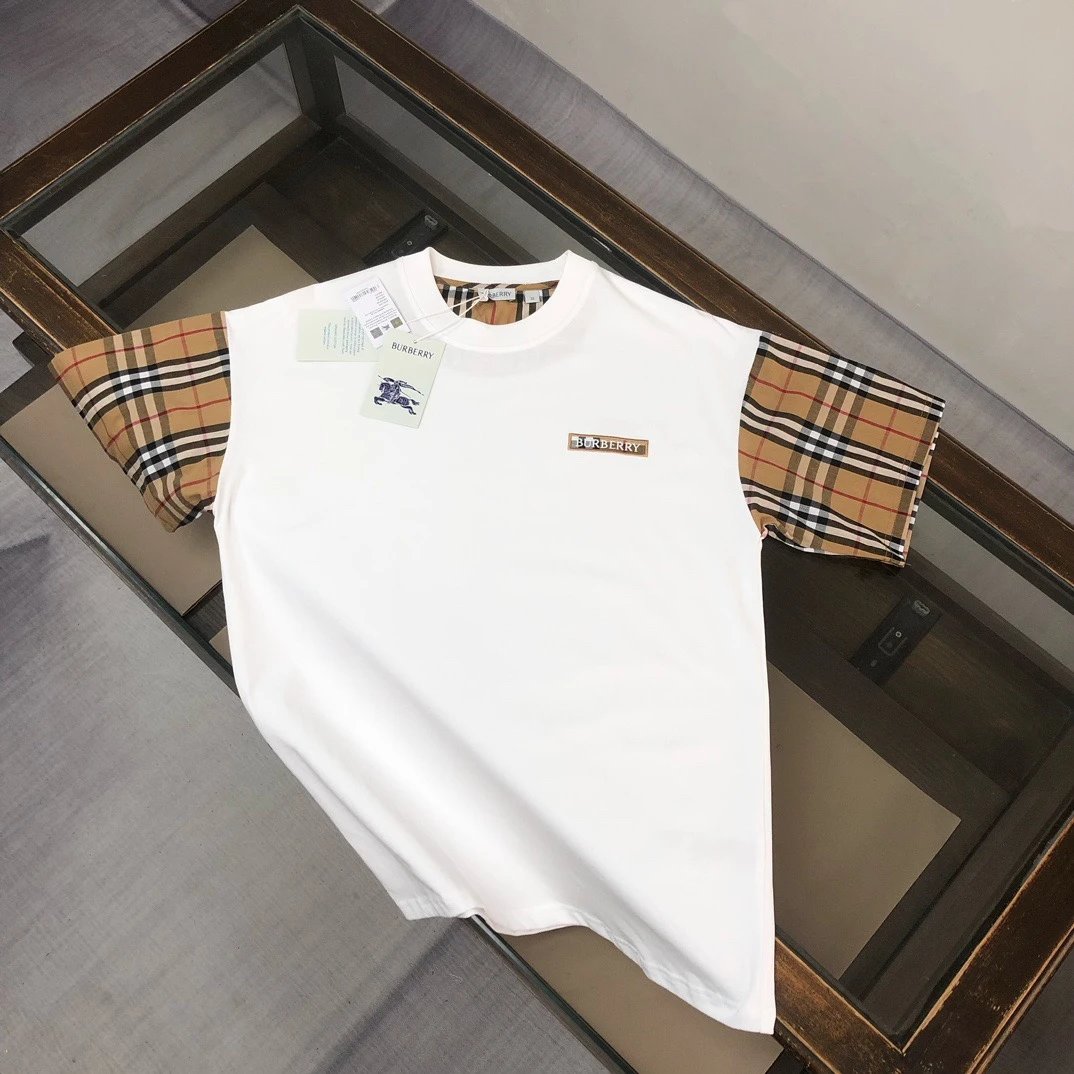 Burberry T-Shirts Short-Sleeve Logo T-Shirt — Section 14-White