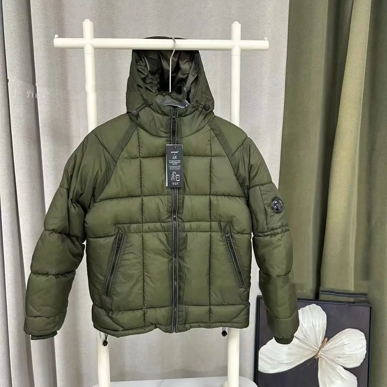 Down Jacket - Olive Green