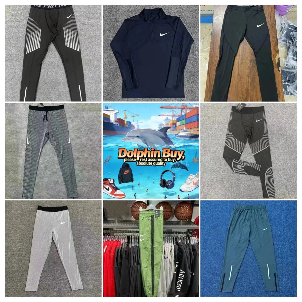 Track and field sports quick-drying pants threaded tights breathable zipper high-elastic sports pants training reflective running pants
