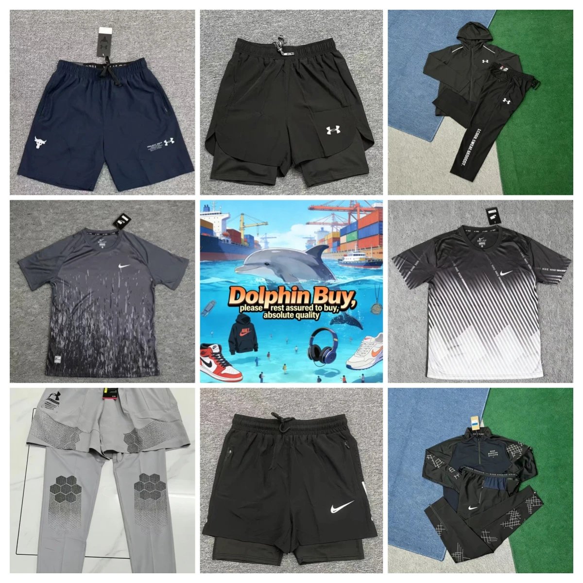 Popular quick-drying sports suit short-sleeved shorts