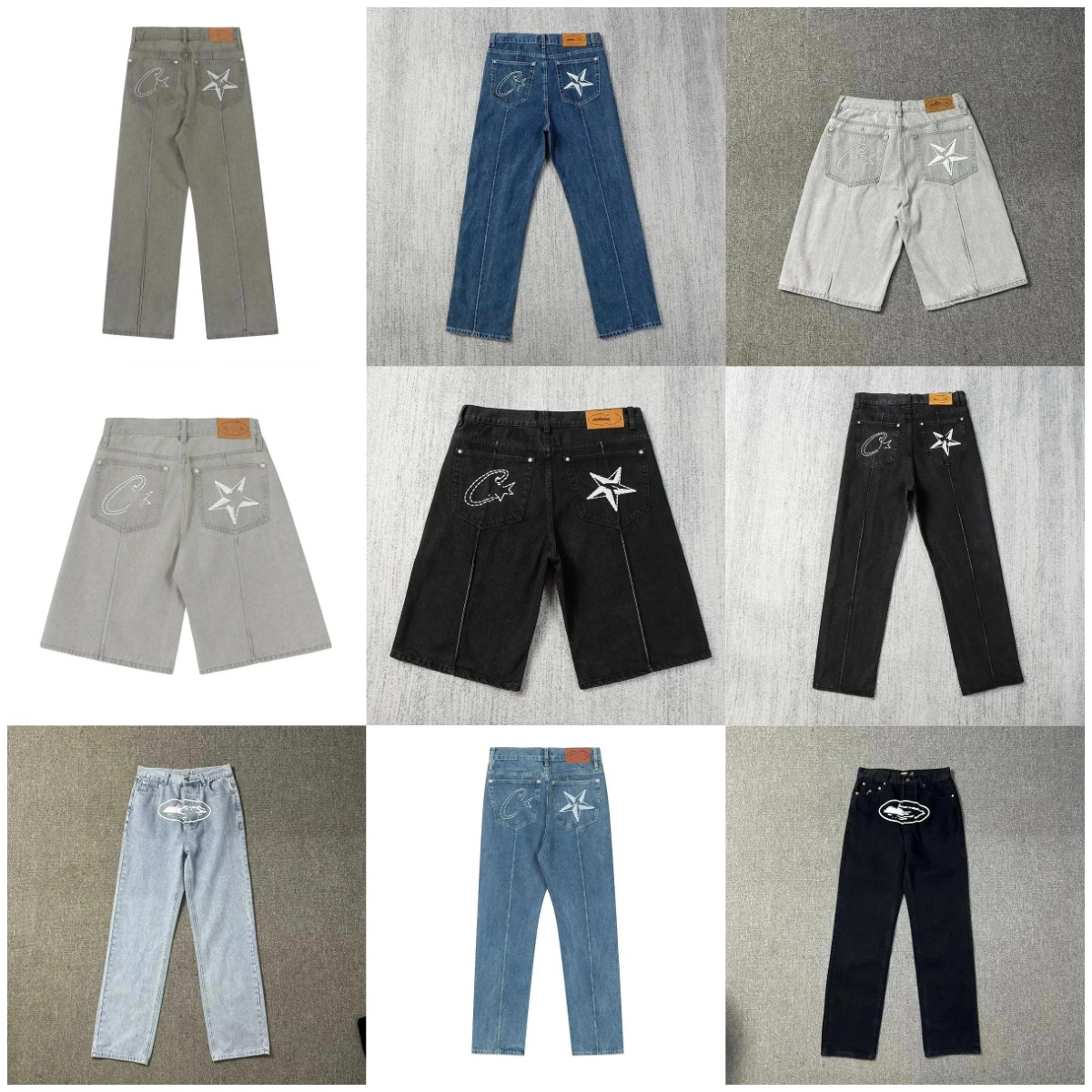 Corteiz Star Patch Jeans/Short