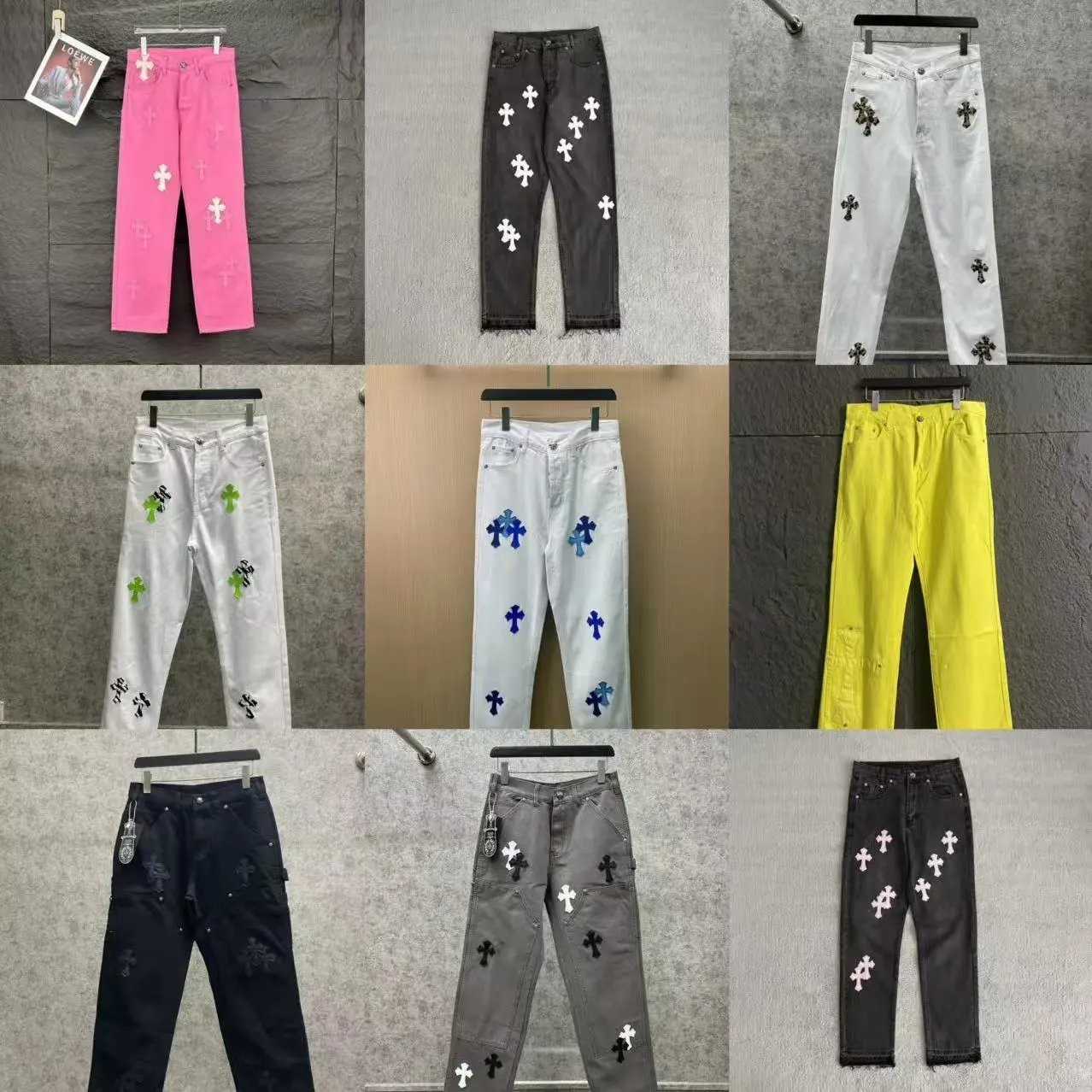 Chrome Hearts Cross Print Jean