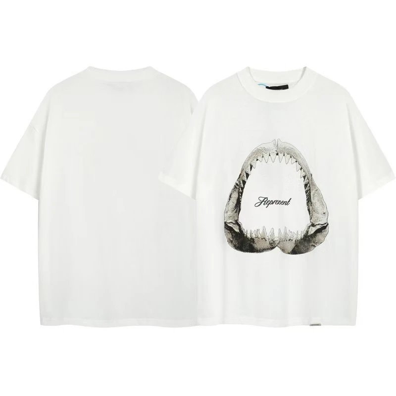 Represent Shark Jaw White T-Shirt - 1