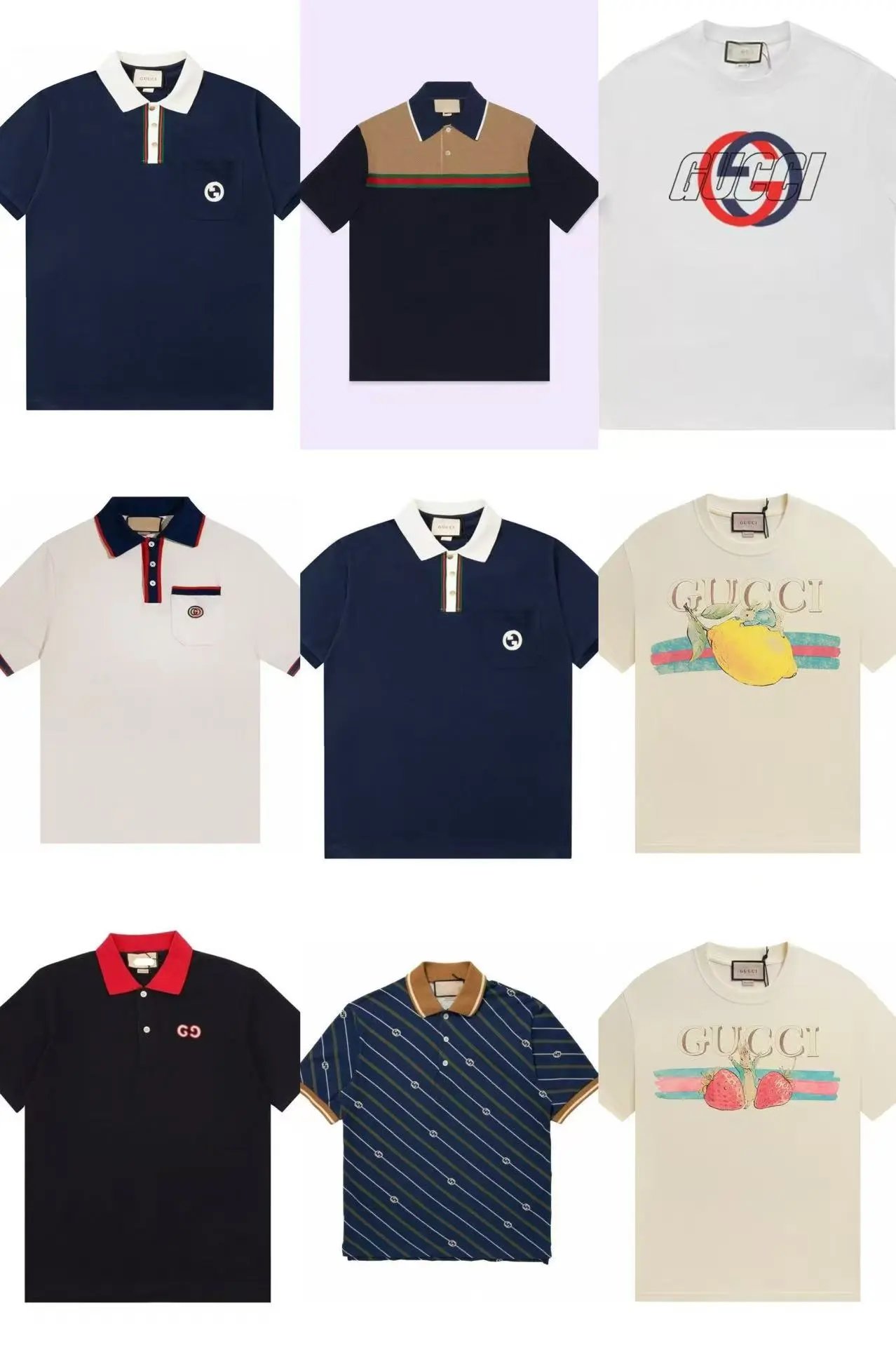 Gucci Polo Shirts & Graphic T-Shirts Collection