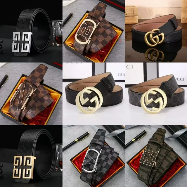 Unbranded Belts Geometric Buckle Embossed Belt product detail image 1
