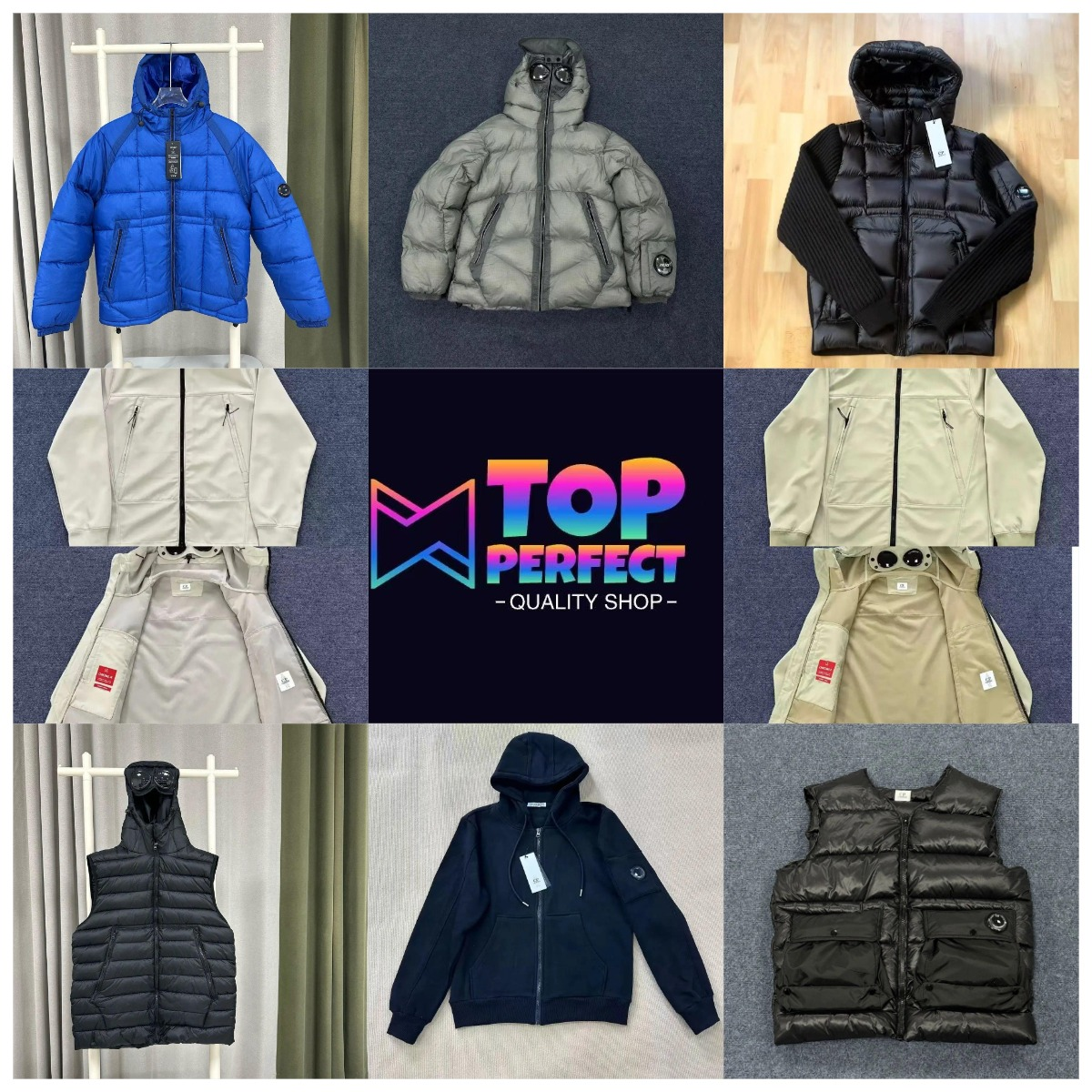 Down jackets, sweatshirts and jackets collection