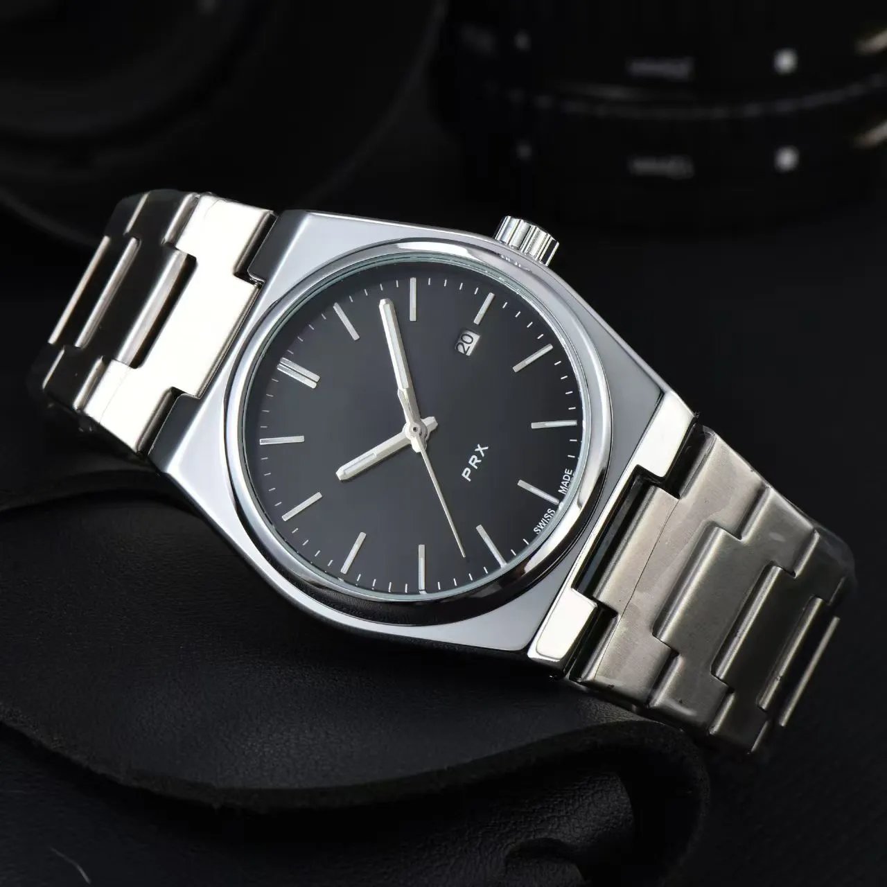 Tissot Watches PRX — Mechanical model – black dial with steel band