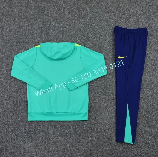 Nike France FFF Training Hoodie and Sweatpants Set Navy Blue Tracksuit - 13