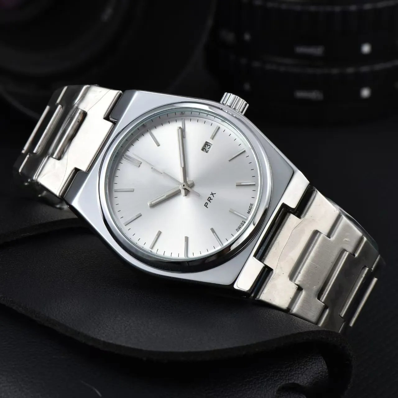 Tissot Watches PRX — Mechanical model – white dial with steel bracelet