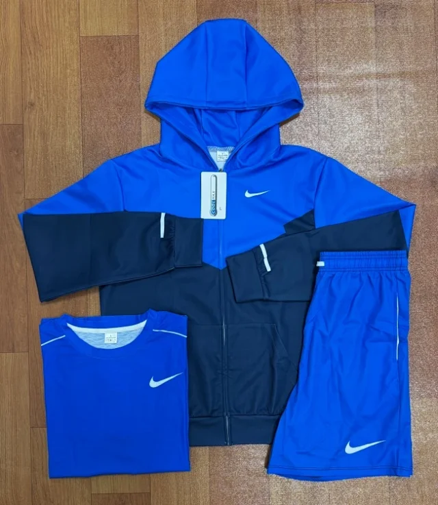 Nike Matching Sets Hooded jacket, T-shirt and shorts three-piece set product detail image 2