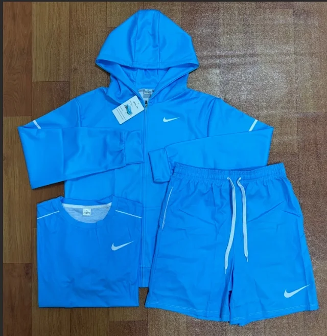 Nike Matching Sets Hooded jacket, T-shirt and shorts three-piece set product detail image 4