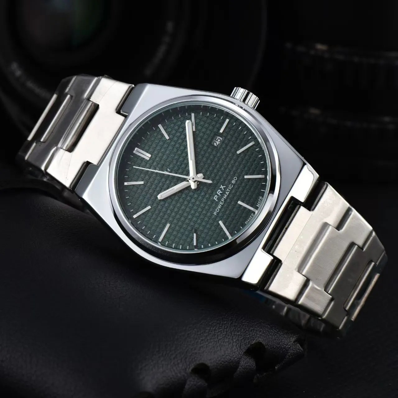 Tissot Watches PRX — Mechanical model – green dial, steel band – 1