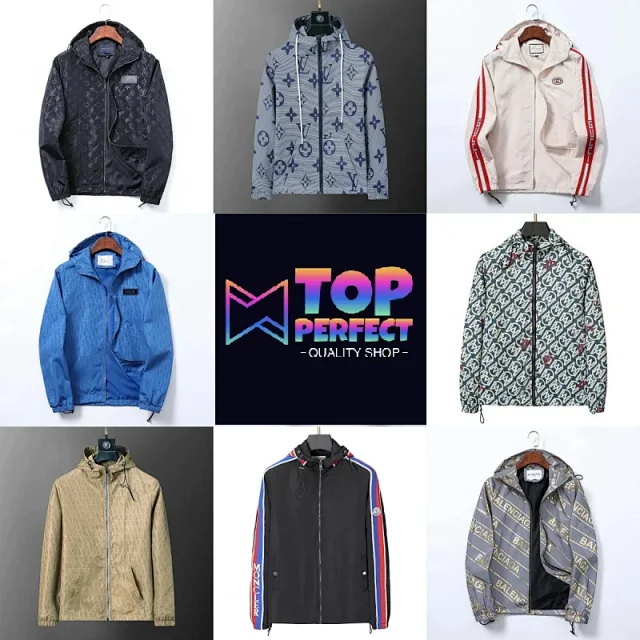 Gucci Jackets Hooded Zip-Front Windbreaker product detail image 1