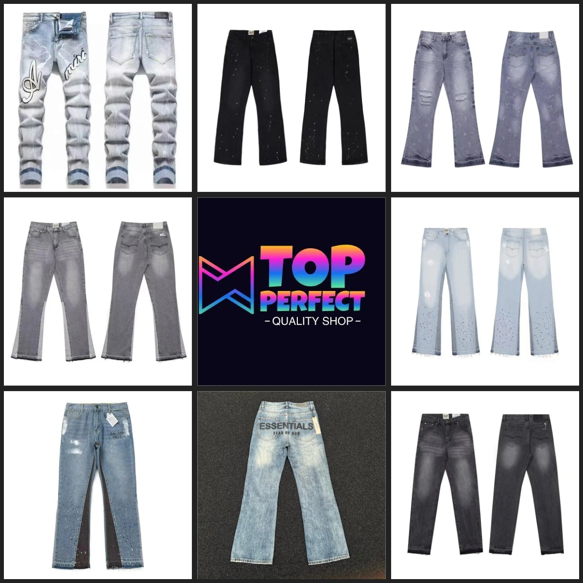 Collection of high quality trendy and fashionable jeans