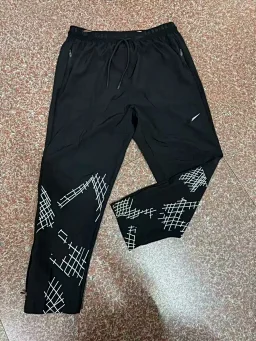 thumbnail for 新款秋冬速干运动连帽防风套装宽松休闲长裤男束脚薄款速干裤+86 185 6795 5052