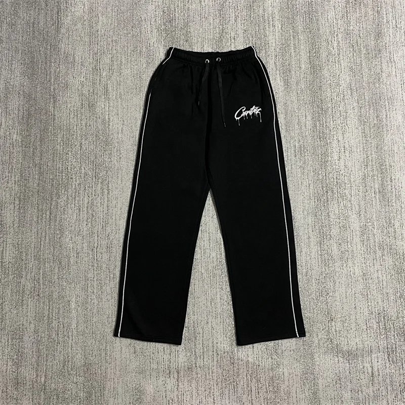 Corteiz Tracksuit Black with White Script Logo - 8