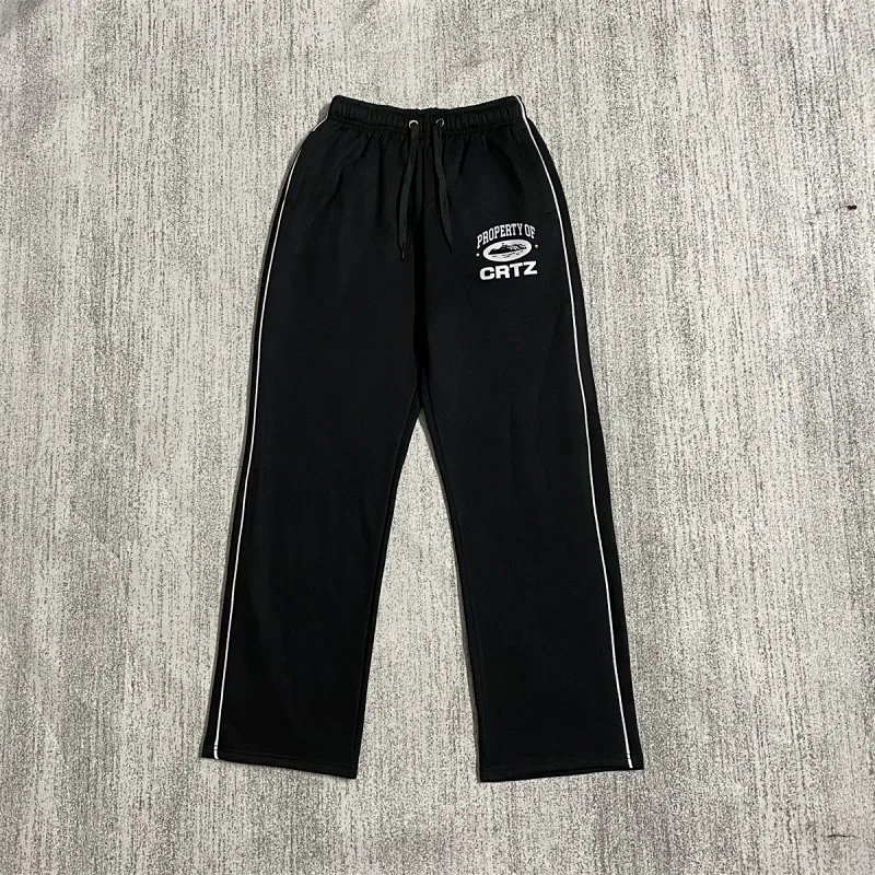 Corteiz Tracksuit Black with White Script Logo - 6