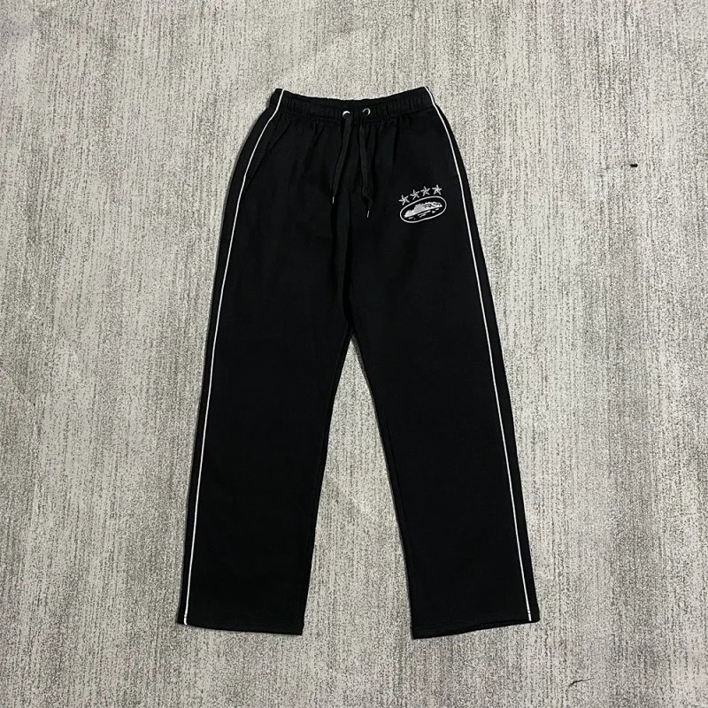 Corteiz Tracksuit Black with White Script Logo - 10