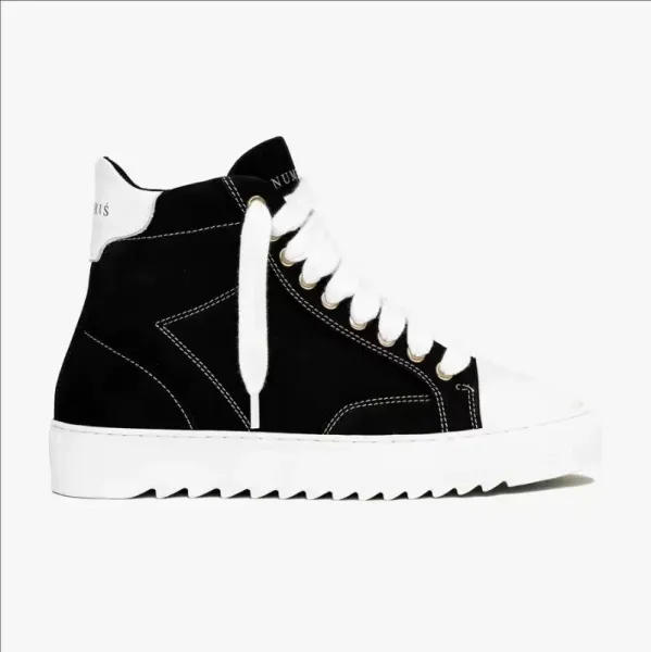 AMIRI High-Top Sneaker Black and White Sneakers - 1