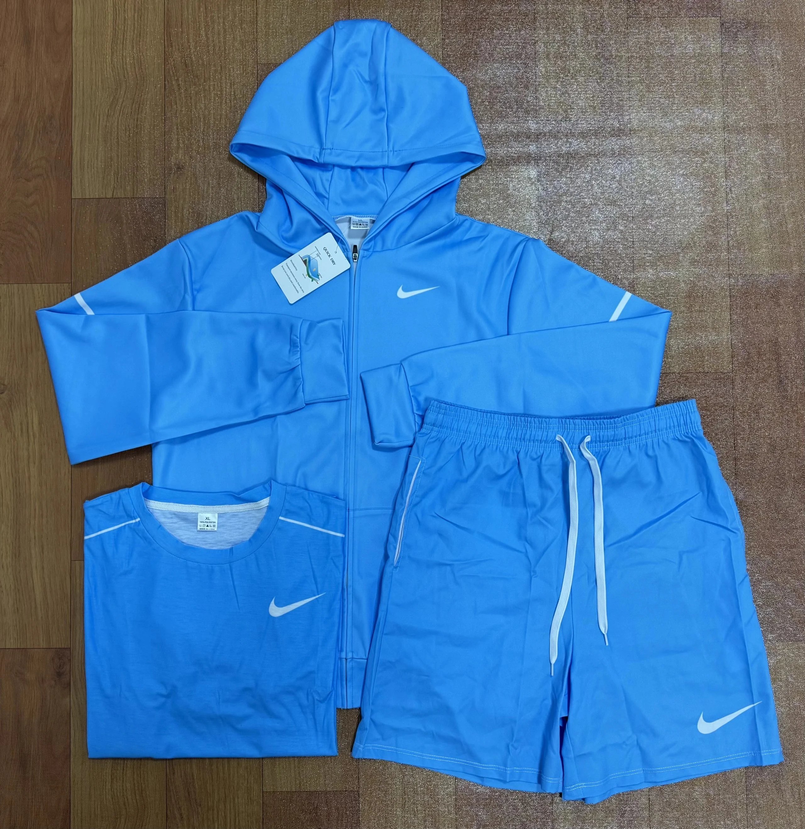 Nike Jackets Hooded zip-up windbreaker — Nike Set 08 (Pre-sale for 7 days; no returns or exchanges unless there is a quality issue)
