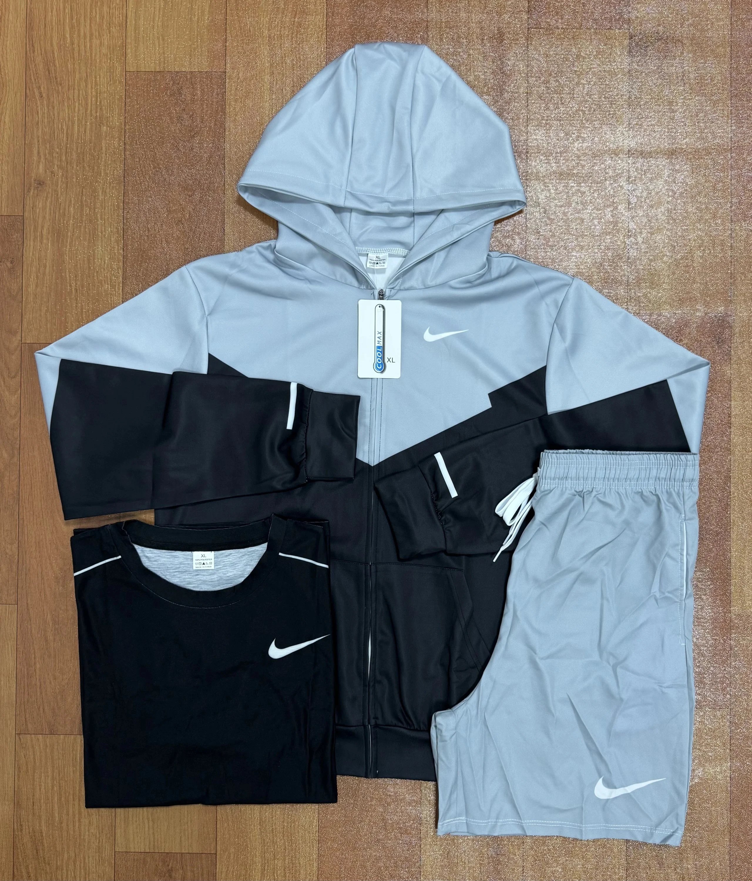Nike Jackets Hooded zip-up windbreaker — Nike Set 09 (Pre-sale: 7 days; no returns or exchanges for non-quality issues)