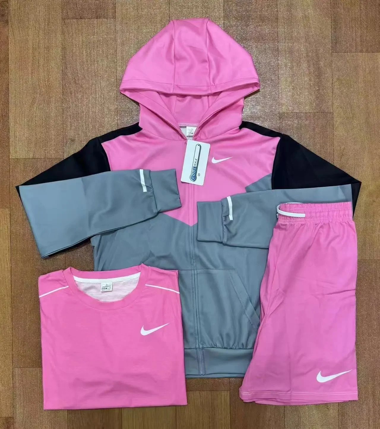 Nike Jackets Hooded zip-up windbreaker — Nike Set 03 (Pre-sale: 7 days; no returns or exchanges for non-quality issues)