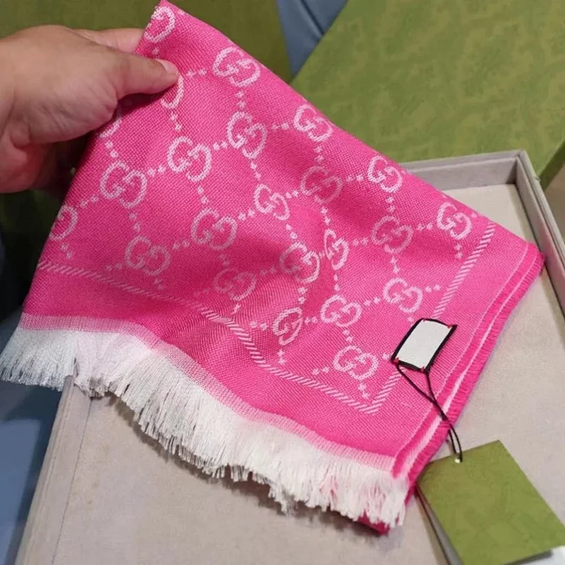 Gucci Pink GG Scarf