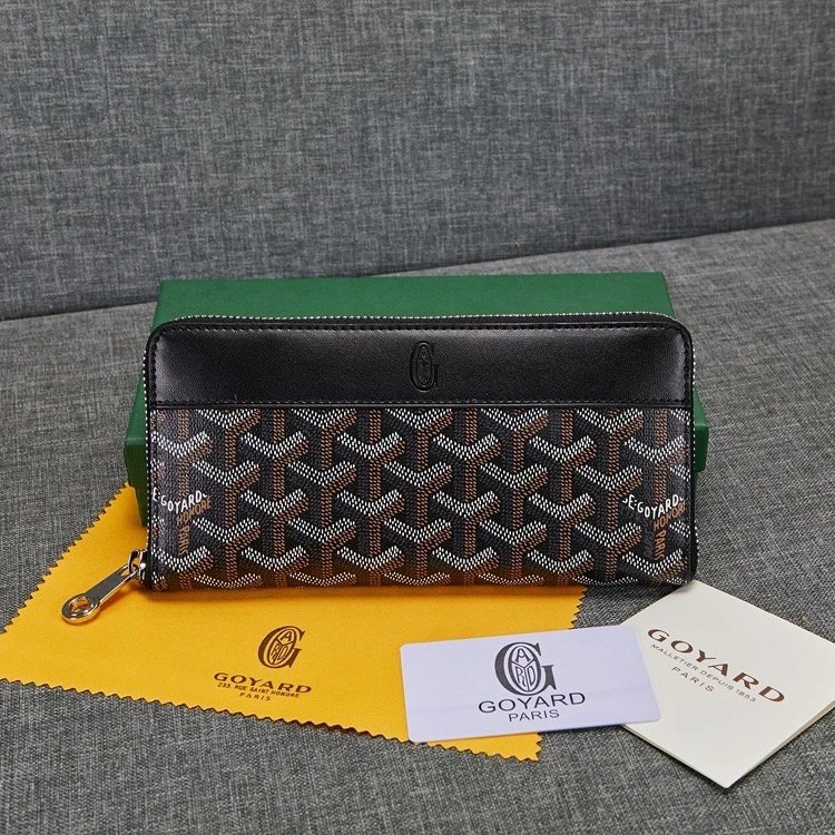 8-Long-style new black wallet