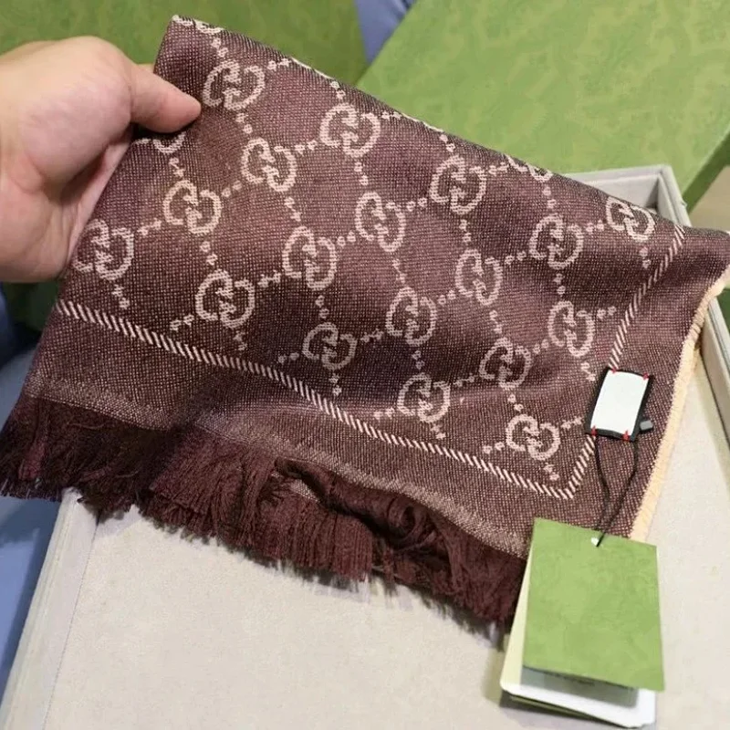 Gucci Brown GG Scarf